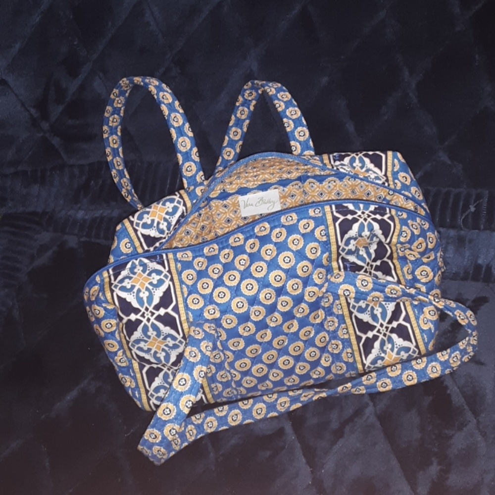 Blue and Yellow Vera Bradley Purse Bag
